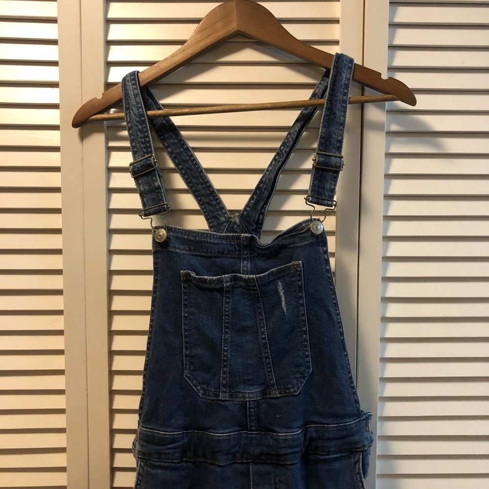 Divided (HandM) high waisted overall jeans